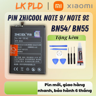 Pin redmi note 9s/ note 9, mã pin bn55/bn54, hãng zhicool, tặng kèm bộ tua vít mở máy, bảo hành 3 tháng