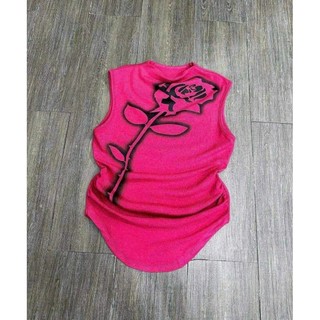 Áo Kiểu Nữ Ba Lỗ Cổ Trụ Croptop Sọc Ngang thoitrangteen00