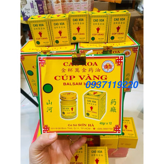 10 chai dầu - cao xoa cúp vàng 40 gram - Mẫu mới