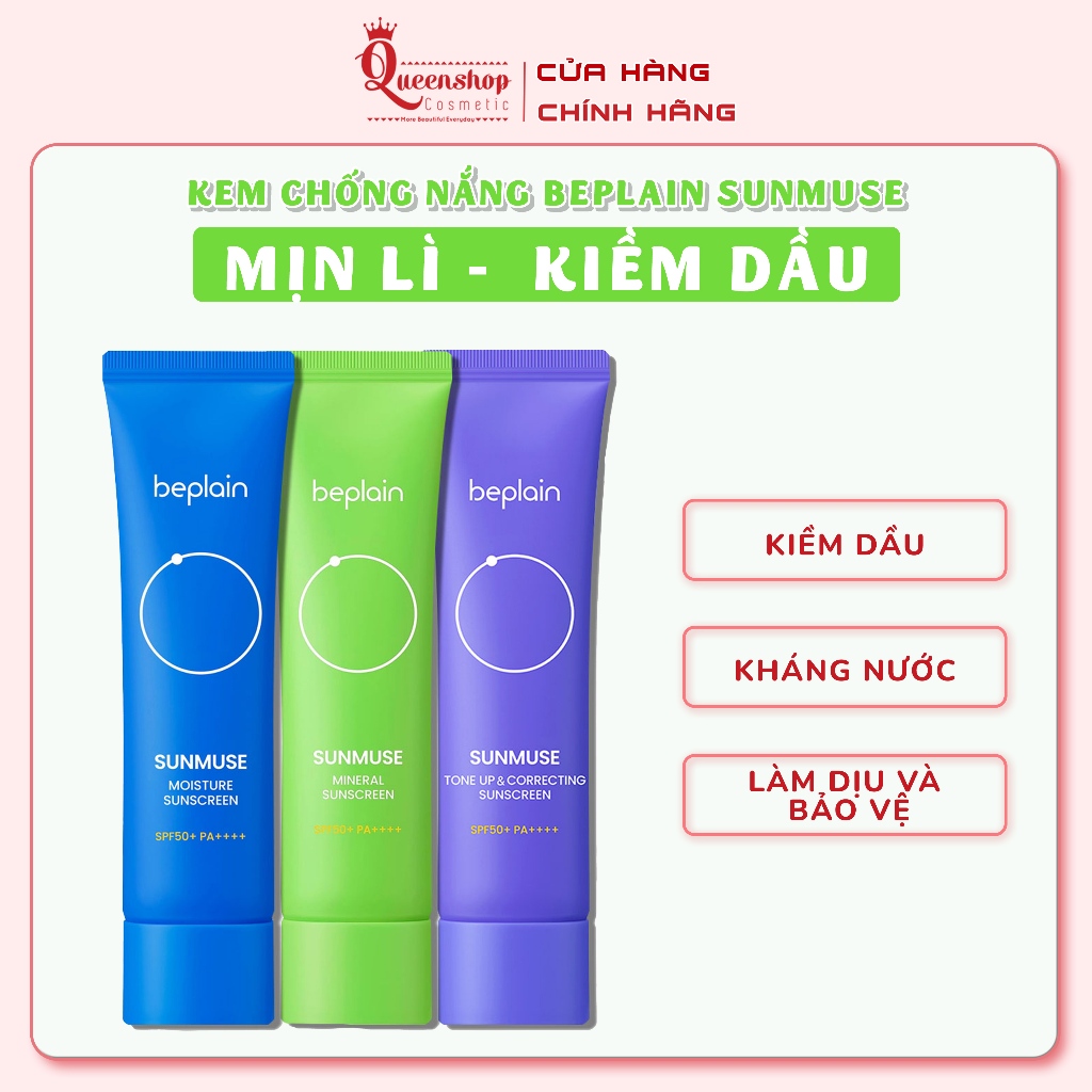 Kem chống nắng BEPLAIN 50ml
