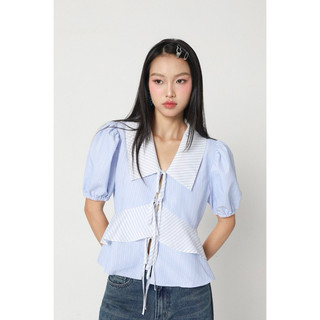 Double Moonshot - Áo tay phồng cột dây Beloved Rain