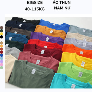 Bigsize 40-115KG Áo Thun Nam Nữ Nhiều Màu  TC và Cotton Co Giãn Thời Trang