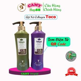 Cặp dầu gội dầu xả COLLAGEN TOCO Italia 785ML CHÍNH HÃNG – Phục hồi, kích thích mọc tóc, mềm mượt