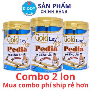[Combo 2 lon] Sữa biếng ăn Goldlay Pedia 900g cho trẻ biếng ăn, chậm tăng cân