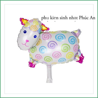 Bóng kiếng nhôm 40cm cừu trắng trang trí sinh nhật HPBD