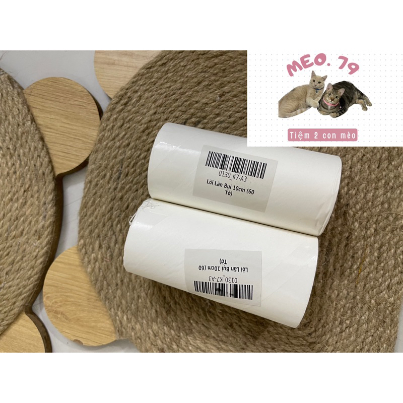 5 Cuộn Lõi Lăn Bụi Thay Thế Cây Lăn Bụi 10cm - 5 Lõi Lăn Dự Phòng Thay Thế