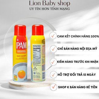 Dầu ăn kiêng dạng xịt pam original 12 0z mỹ 340g nội địa