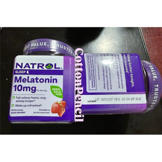 Kẹo Natrol Melatonin 10mg 180 Viên - Kẹo Dâu hỗ trợ ngủ ngon 🍭