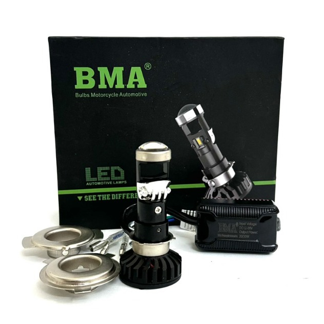 Đèn Pha Led Bi Cầu BMA M8c 40W/M5/12V/DC Lắp Dream,Wave Cũ Và Nhiều Dòng Xe Mã SL2