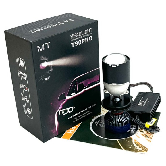 Đèn Pha Led Bi Cầu T90 Pro - 90w Siêu Sáng,Viền Cắt Chống Chói Bảo Hành 12 Tháng Mã SL2