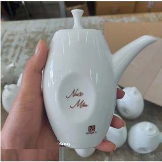 Bình đựng nước chấm sứ Minh Long - bình sứ đựng nước chấm