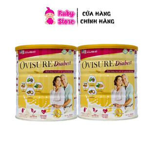  Combo 2 sữa tiểu đường Ovisure Diabest lon 650g-ổn định đường huyết hỗ trợ tăng đề kháng và bổ sung dinh dưỡng 