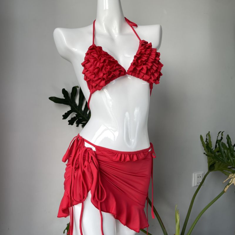 Bikini Set Bèo 3 Món Thương Hiệu Tina – Bộ Đồ Bơi Bánh Bèo | BigBuy360 - bigbuy360.vn
