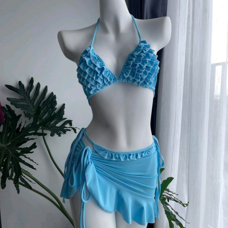 Bikini Set Bèo 3 Món Thương Hiệu Tina – Bộ Đồ Bơi Bánh Bèo | BigBuy360 - bigbuy360.vn