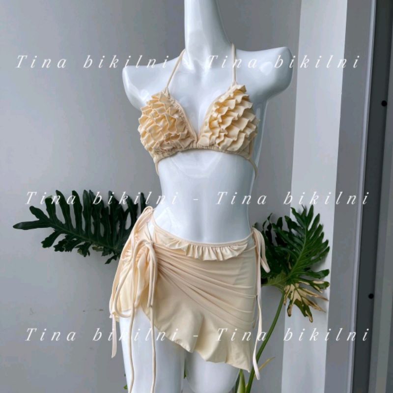 Bikini Set Bèo 3 Món Thương Hiệu Tina – Bộ Đồ Bơi Bánh Bèo | BigBuy360 - bigbuy360.vn