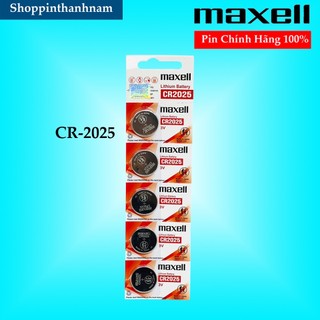 Pin CR2025 Maxell 3V Vỉ 5 Viên Dung Lượng Cao