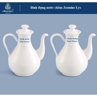 Bình đựng nước chấm sứ Minh Long - bình sứ đựng nước chấm