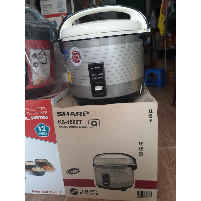 Nồi Cơm Điện Sharp KS-1800T dung tích 1,8 Lít,Hàng Chính Hãng Thái Lan,Bảo Hành 12 Tháng