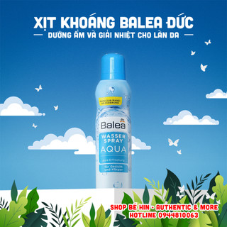 Xịt khoáng Balea Đức, 150ml, Hương khoáng biển Aqua và hương dừa Cocos