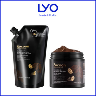 Tẩy Da Chết Body Cafe Đắk Lắk Thuần Chay Cocoon Dak Lak Coffee Body Polish 200ml & 600ml