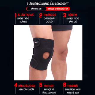 Bó bảo vệ đầu gối- băng gối đa năng- hỗ trợ khớp gối ADLIKES có mút chống va đập
