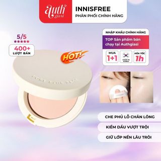 Phấn nén kiềm dầu Innisfree No Sebum Mineral \ Pore Blur Pact siêu mịn, che mịn lỗ chân lông (NEW)