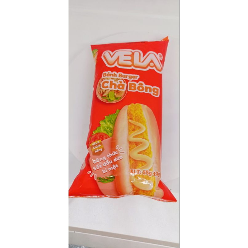 Combo 5c Bánh mì Hamburger Vela 55gr