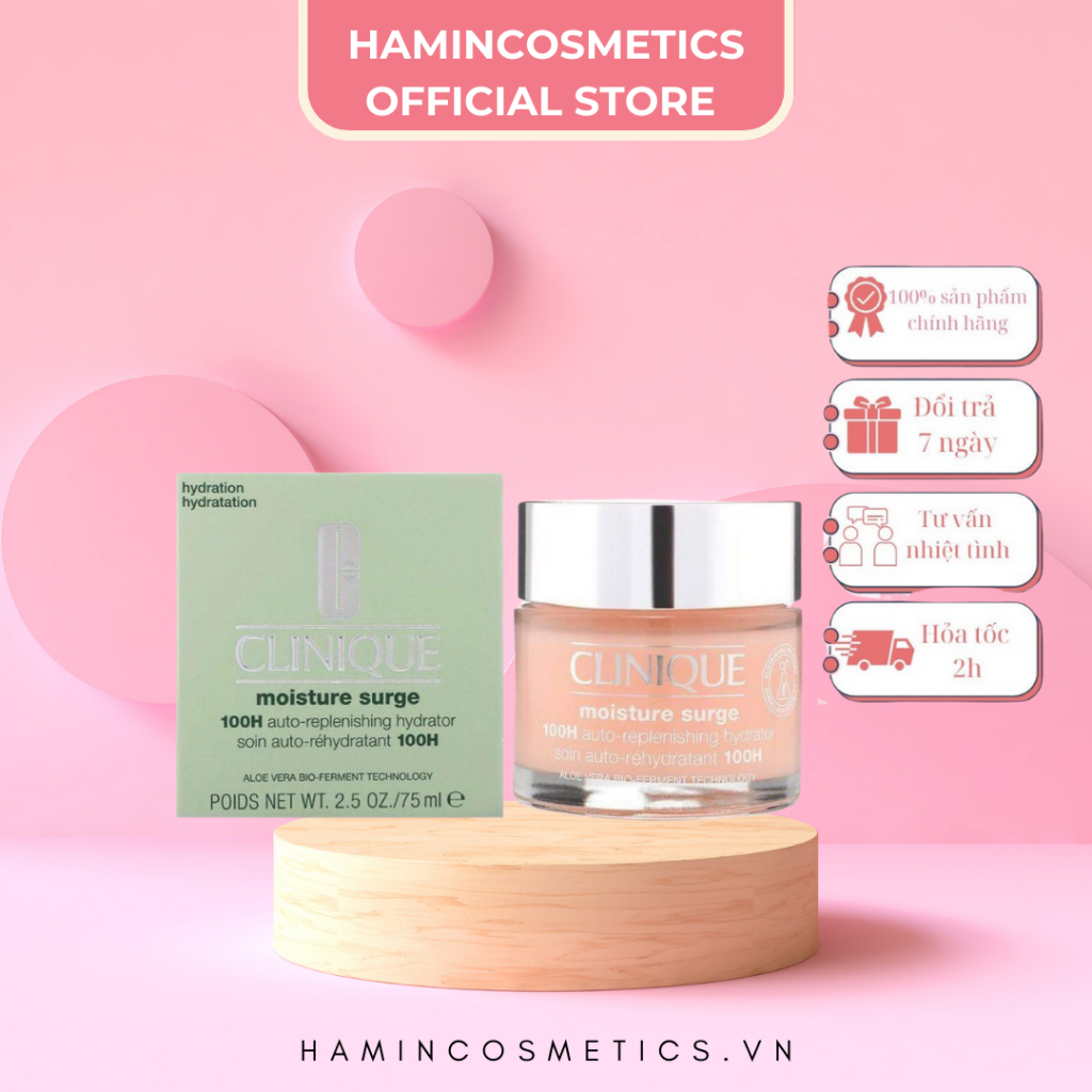 Kem Dưỡng Ẩm Clinique Moisture Surge 100H