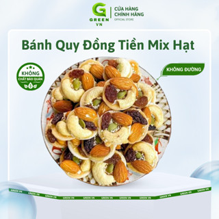 Bánh Quy Đồng Tiền Mix Hạt Dinh Dưỡng Không Đường Green Vn Thơm Giòn Đầy Đủ Dinh Dưỡng, Bánh Siêu Hạt Dinh Dưỡng Healthy