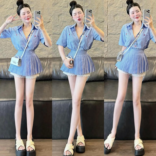 SET VÁY KẺ XẾP LI SƠ MI