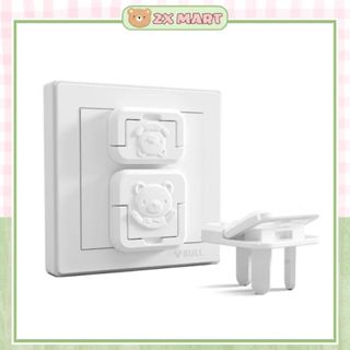 COMBO 5 Nút bịt ổ điện an toàn cho bé Núm đậy 2 chân 3 chân nhựa cao cấp bịt kín lỗ ổ cắm dososinh