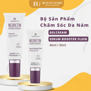 Kem Chống Nắng Neoretin Discrom Control Gelcream SPF50 40ml-Tinh Chất Neoretin Discrom Control Serum Booster Fluid 30ml