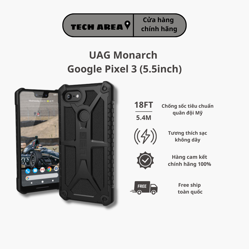 Ốp lưng Google Pixel 3 UAG Monarch chính hãng