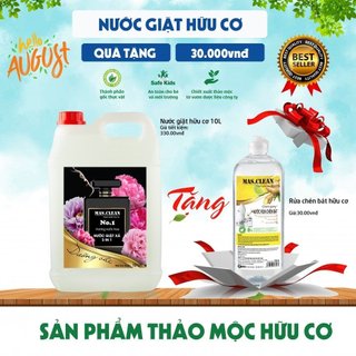 Nước giặt hữu cơ MasClean - can 10kg siêu tiết kiệm