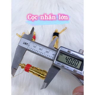 (VIDEO) 1 cặp đỏ đen Cọc đấu loa nhấn đơn lớn/nhỏ mạ đồng mạ crom - Phụ kiện loa treble, mạch phân tần