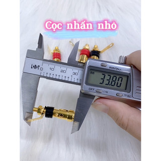 (VIDEO) 1 cặp đỏ đen Cọc đấu loa nhấn đơn lớn/nhỏ mạ đồng mạ crom - Phụ kiện loa treble, mạch phân tần