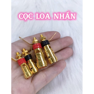 1 cặp đỏ đen Cọc loa nhấn đơn lớn/nhỏ
