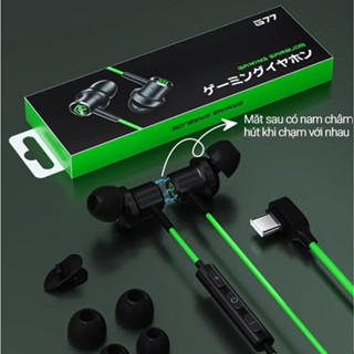 Tai nghe gaming G77, tích hợp DAC tương thích mọi thiết bị, chuyên dụng nghe nhạc, chơi game cho android Phone 15 Pad