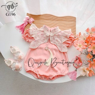 Đồ bé gái body váy bé gái body bé gái thiết kế trung hoa cúc tàu quỳnh boutique