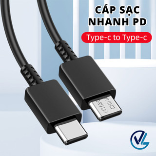 Cáp sạc nhanh 2 đầu type c, dây sạc nhanh 1m note 10 note 20 s20 s20+ a71 s21 s21ultra - việt linh store