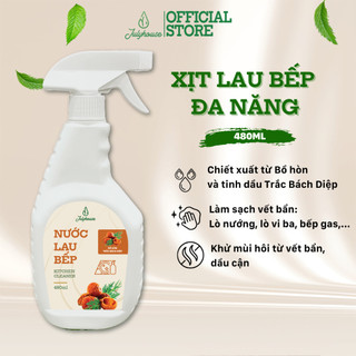 [Mới] Xịt lau bếp đa năng JULYHOUSE chiết xuất Bồ Hòn và tinh dầu Trắc Bách Diệp sạch vết bẩn, dịu da tay
