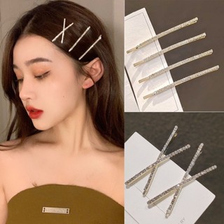  Kẹp tóc mái đính đá AAA iLita lấp lánh cặp bấm mái nữ đẹp vintage Hàn Quốc dễ thương màu trơn sang trọng 