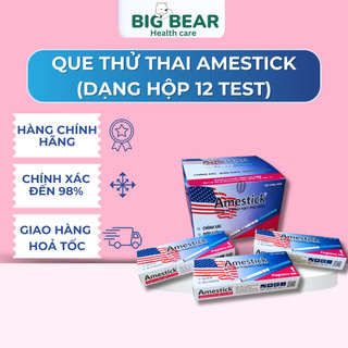 Que thử thai Amestick (dạng hộp 12 test) che tên sản phẩm khi mua hàng