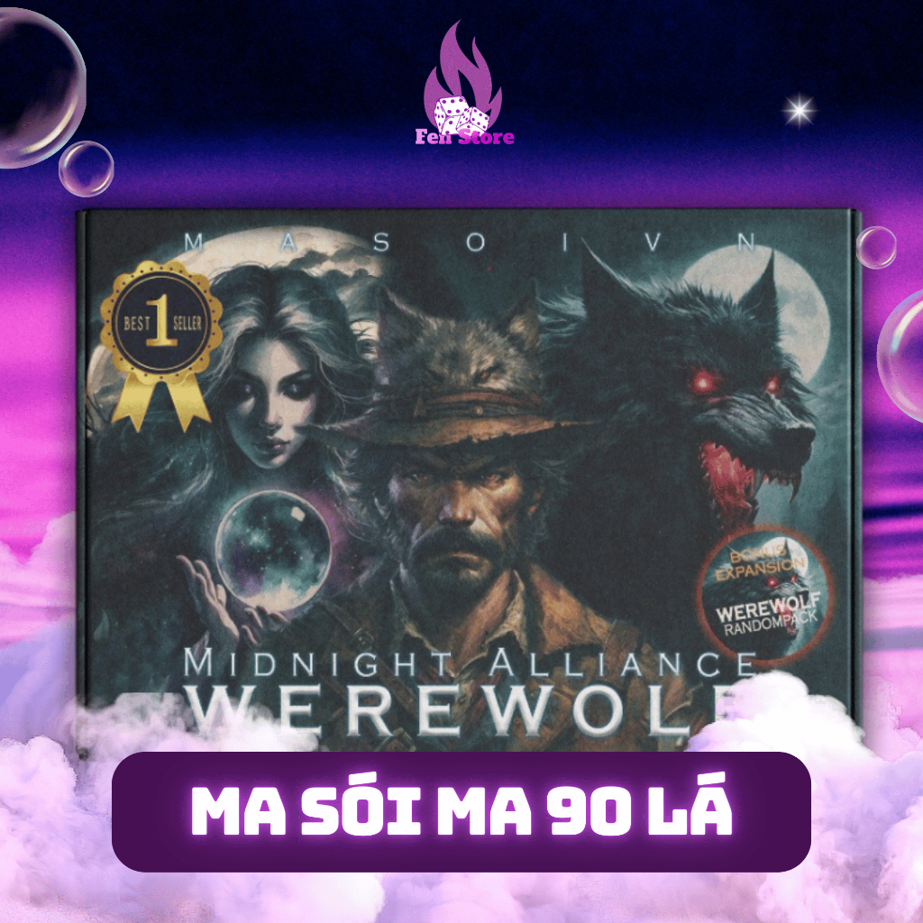 Bộ Ma sói MA, Bộ Bài Ma Sói Midnight Alliance, bộ bài boardgame thể loại chiến lược, logic