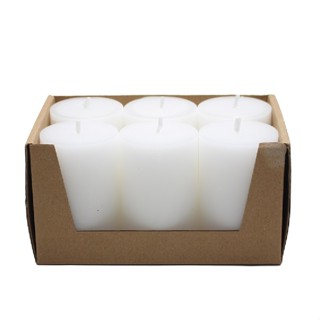   22 màu  Khay 6 nến trụ tròn không mùi D5H8 Eden Candle FTRAMART EDC0115 5 x 8 cm phù hợp trang trí 
