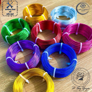 Dây nhôm mạ màu làm bonsai handmade, cuộn 100Gr và 200Gr Size 1mm sieure
