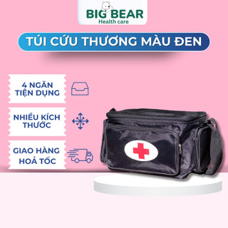 Túi cứu thương, Túi y tế gia đình Đen nhiều kích thước khác nhau