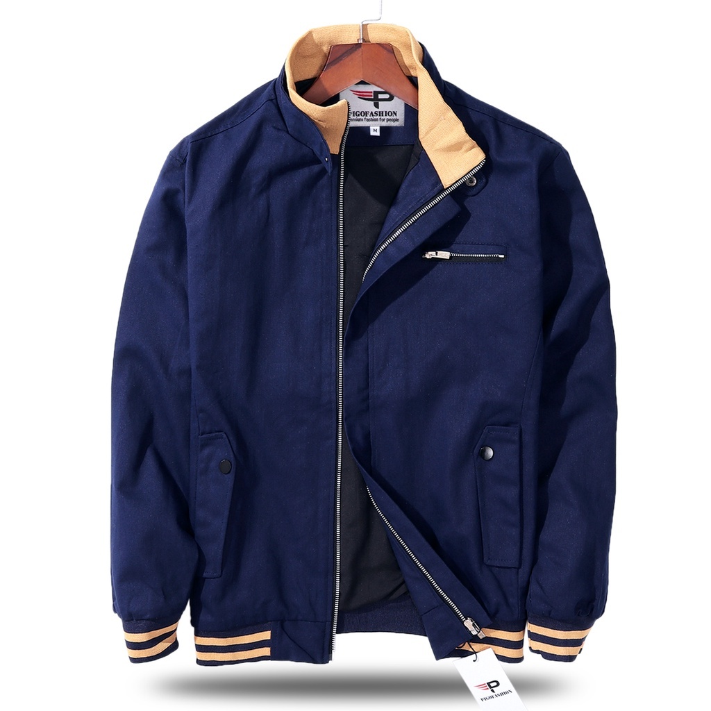 Áo khoác kaki nam bonado bkk18 chất vải kaki cotton chống nắng 2 lớp cao cấp