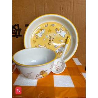    sét 3 món   Siêu rẻ-Bát Đĩa Gốm Sứ Decor Bát Ăn Cơm Bát Ăn Chè Chén Dĩa Dễ Thương Bát Đĩa Bộ Mèo 
