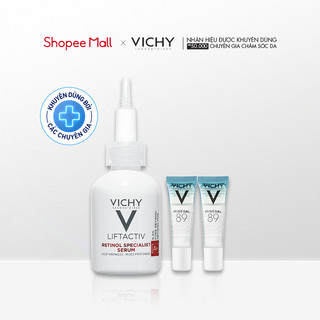 Bộ sản phẩm phục hồi chuyên sâu, giảm nếp nhăn và giúp da trông trẻ hơn Vichy Liftactiv Retinol